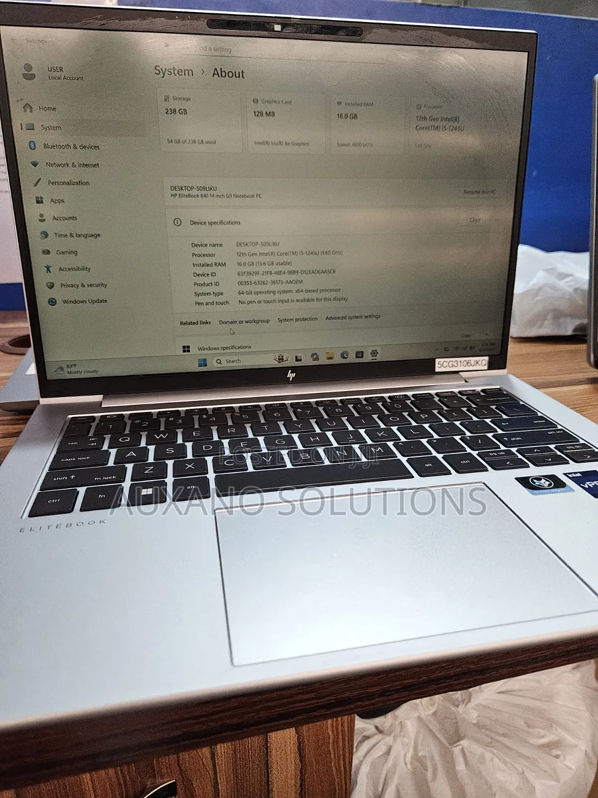 Laptop HP EliteBook 840 G9 16GB Intel Core i5 SSD 256GB