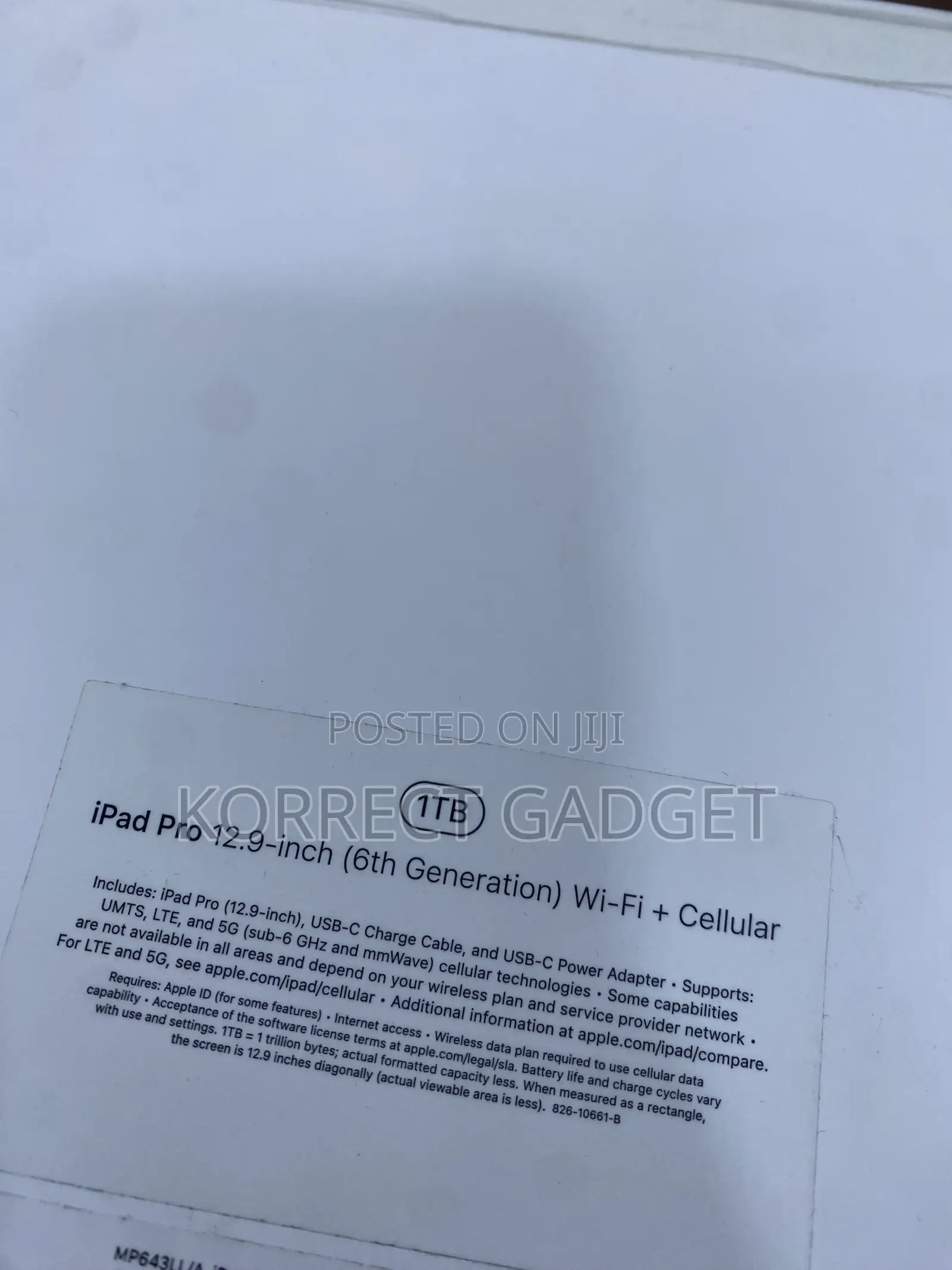 New Apple iPad Pro 12.9 (2022) 1 TB Gray