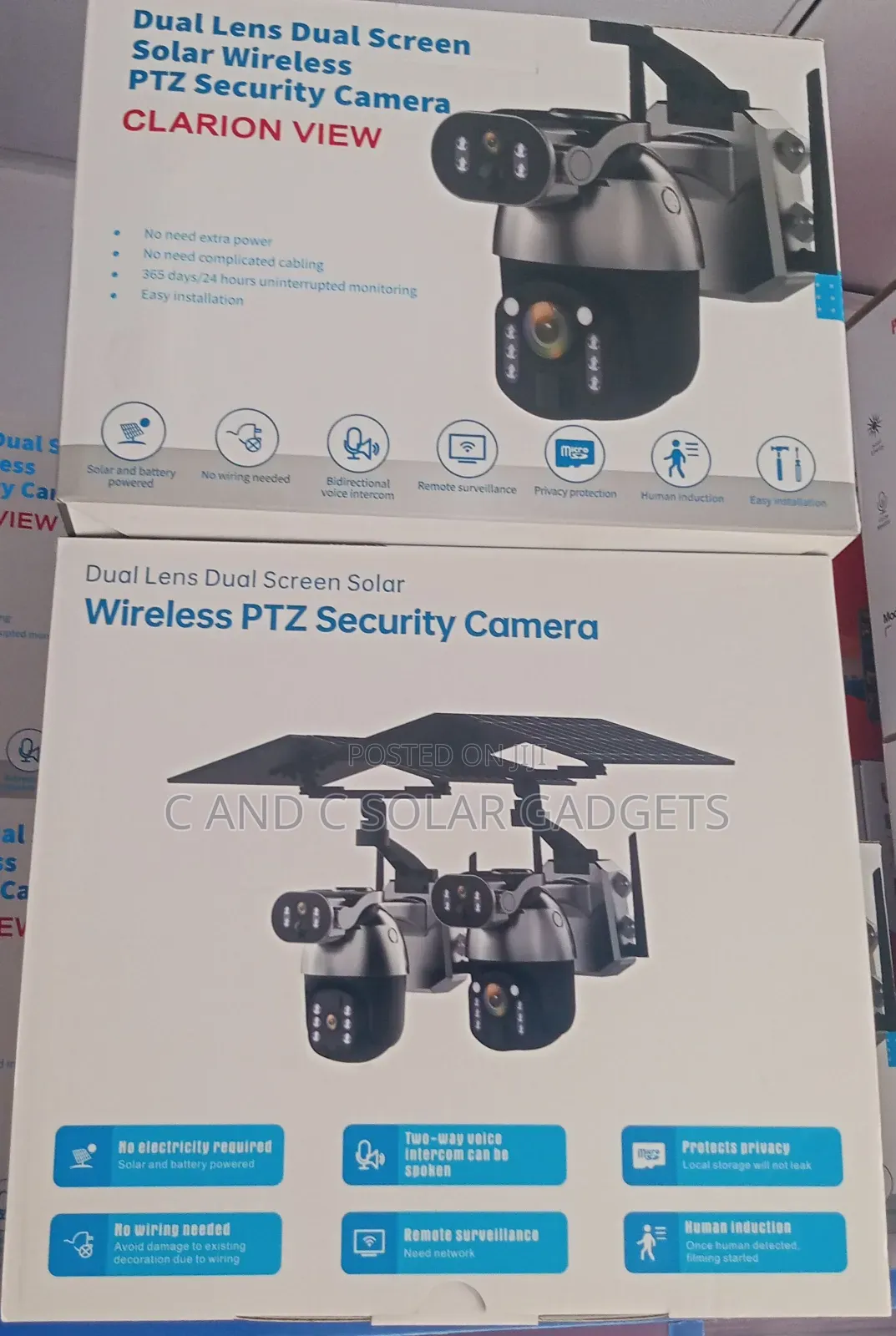 Ubox Q5max Dual Lens Wireless Solar Camera