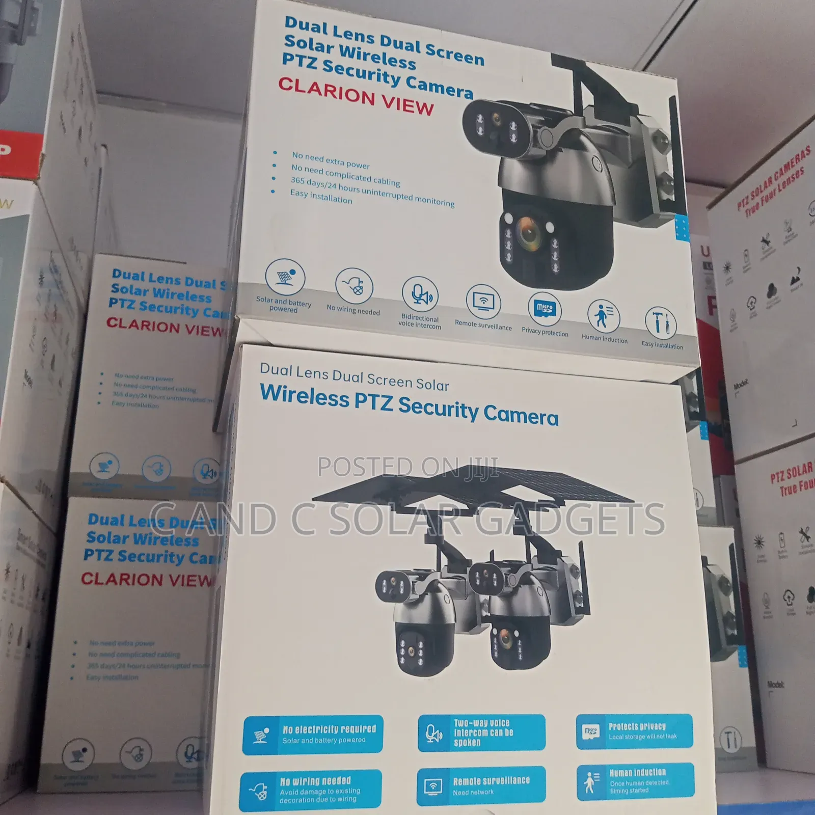 Ubox Q5max Dual Lens Wireless Solar Camera