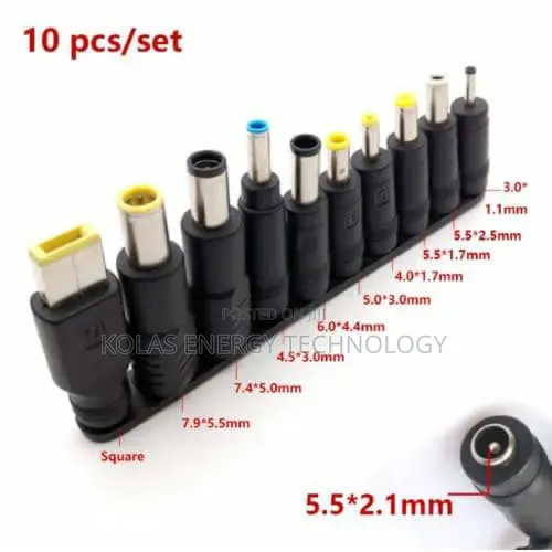 10pcs Universal Laptop Charger Connectors