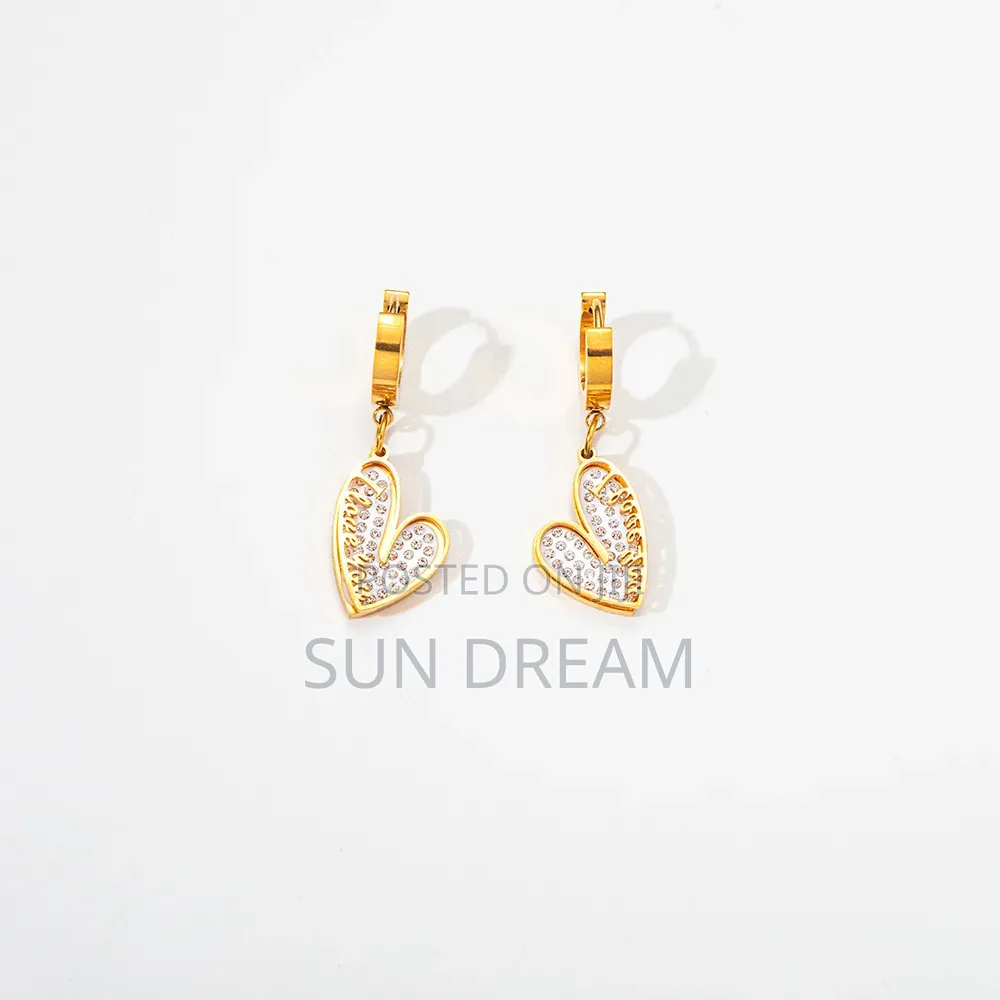 Love Charm Woman Golden Gift Earrings