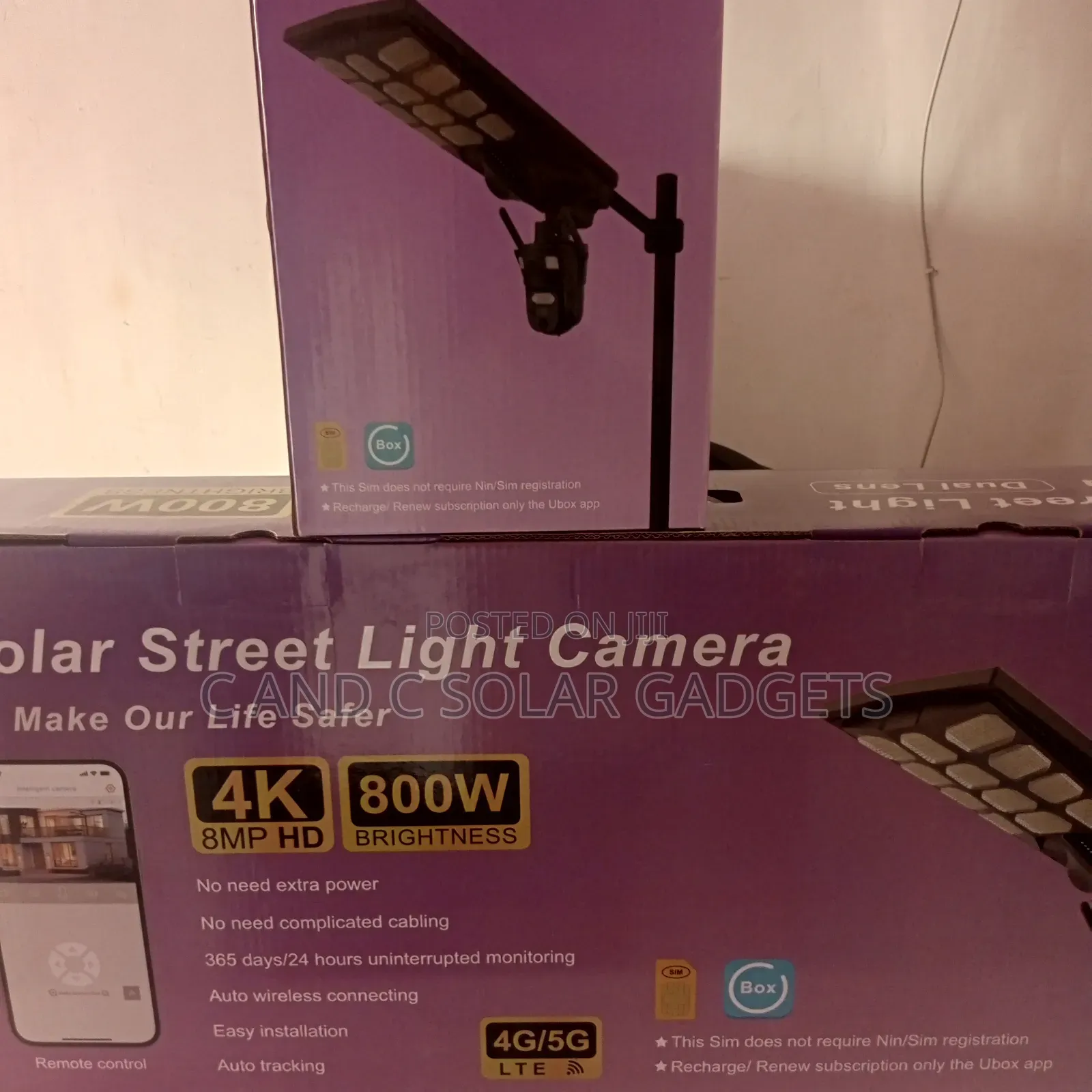 Ubox Ld800 Street Light Camera 4g