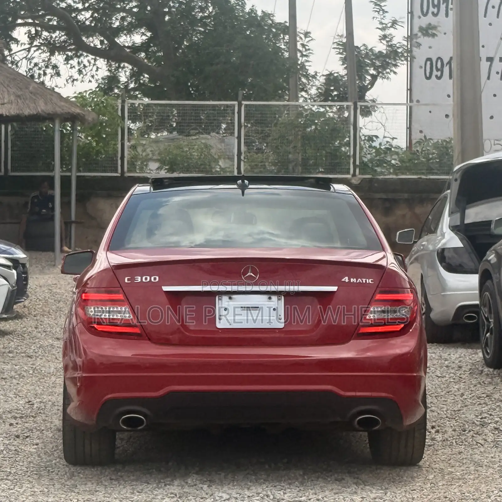 Mercedes-Benz C300 Sport 4Matic Sedan AWD (3.5L 6cyl 7A) 2013 Red