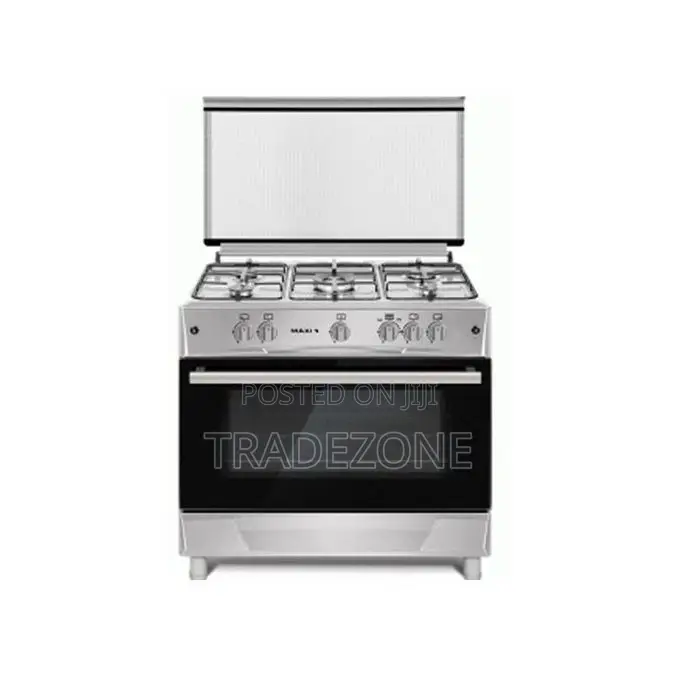 Maxi 60*90 Gas Cooker 6090 (5 Gas Burner) INOX - 60 X 90