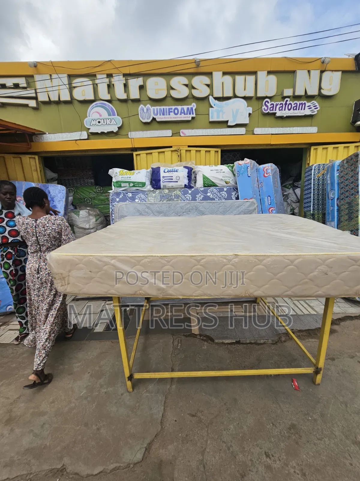 Mouka Semi Orthopaedic Imported Fabric 75 by 54 by 8