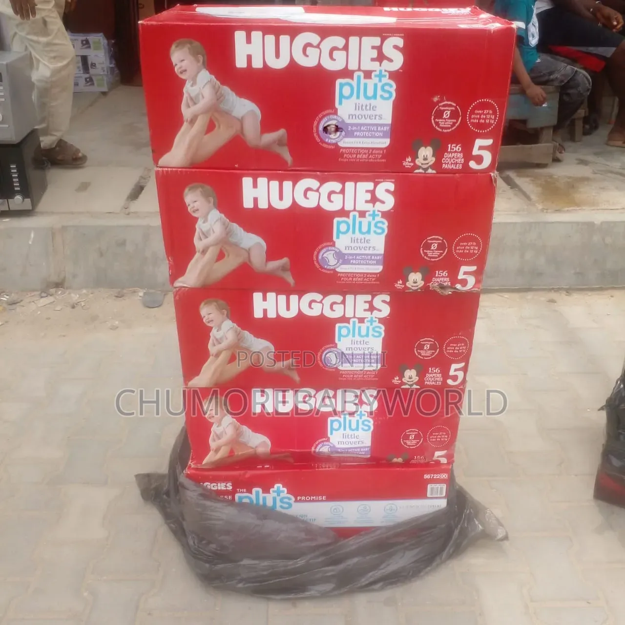 Huggies Carton Foriegn Diaper Size 1,2,3,4,5,6