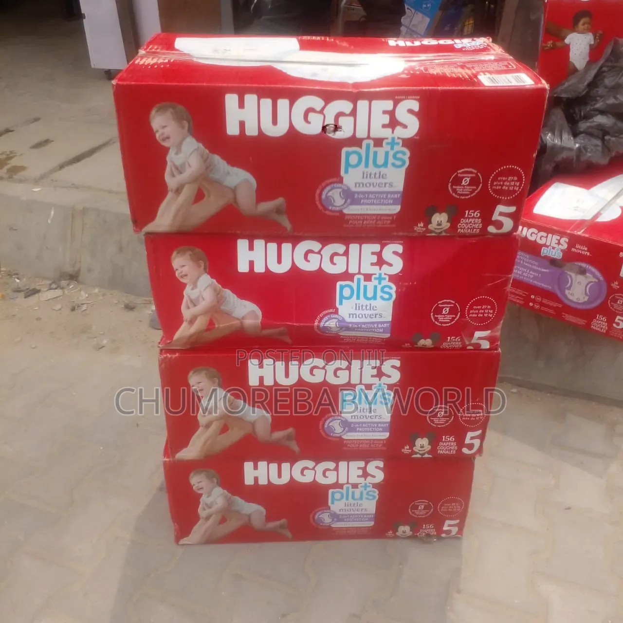 Huggies Carton Foriegn Diaper Size 1,2,3,4,5,6