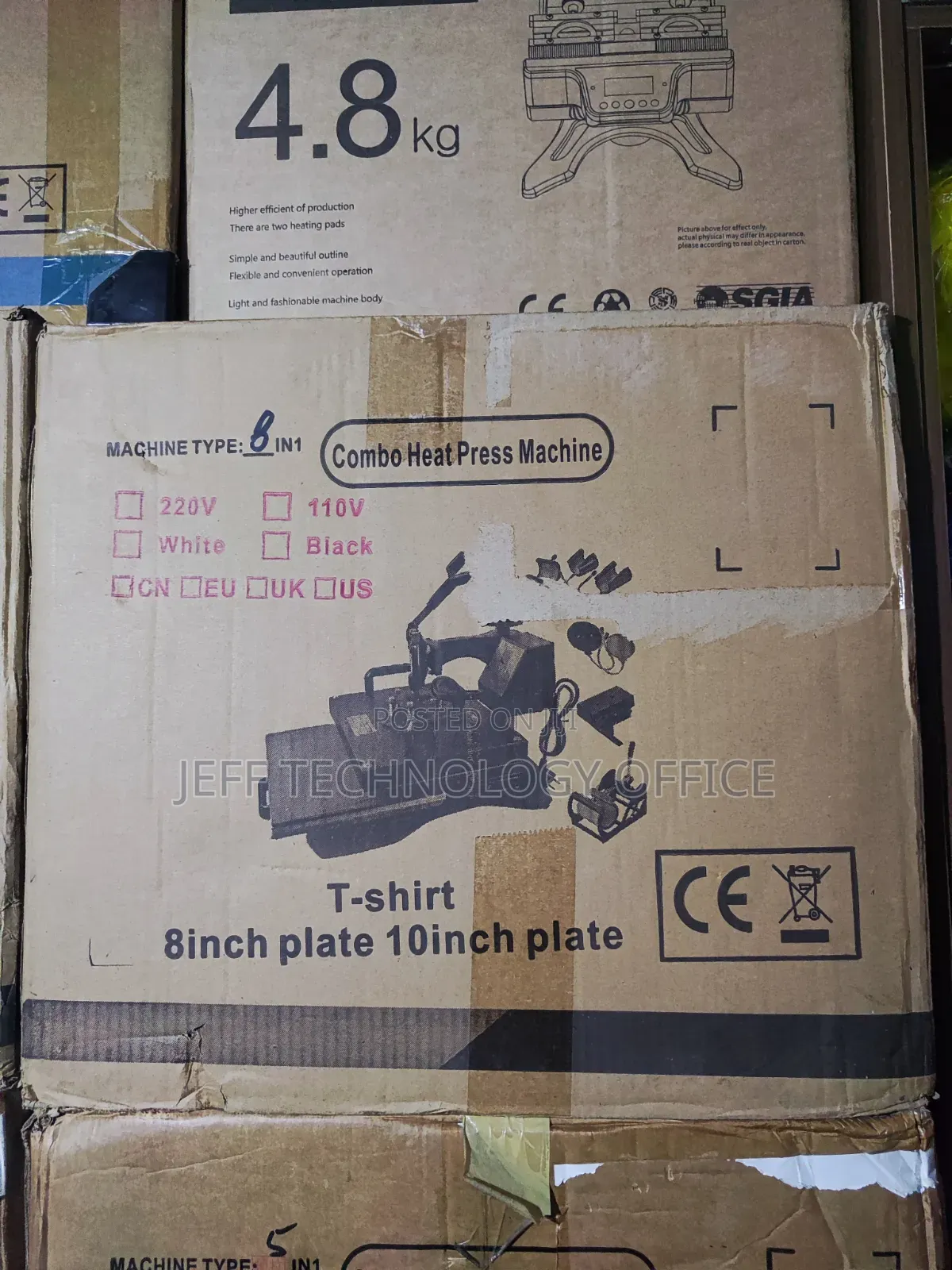 Genuine 8 In1 Combo Heat Press Machine