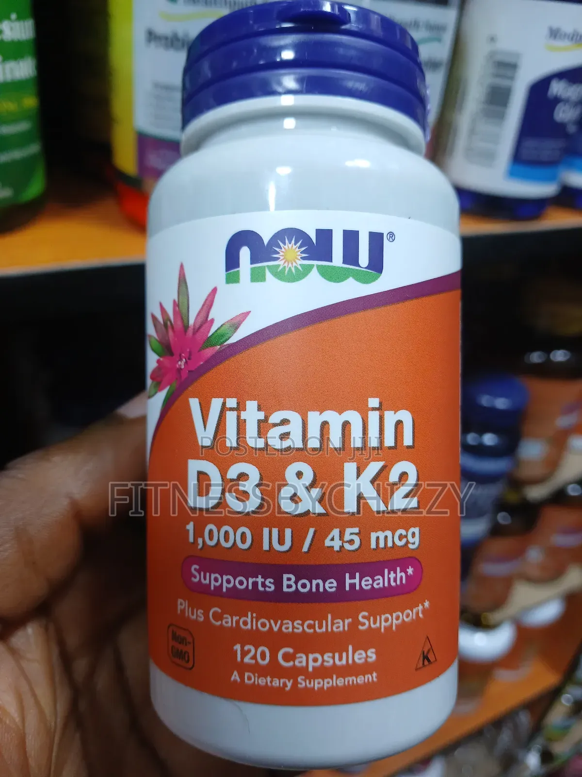 Now Vitamin D3 + 1000IU 45mcg X 120 Capsules