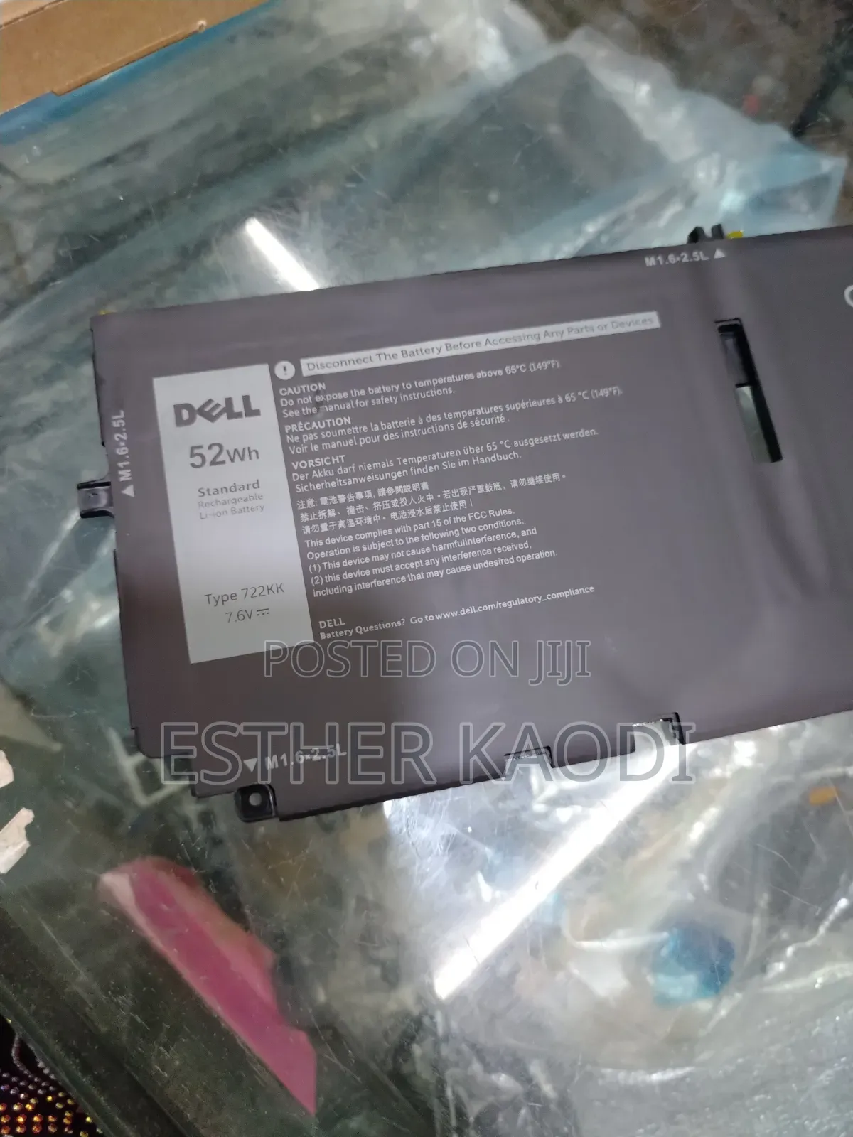 Dell 722kk Laptop Battery for XPS 13 9300 9310 9380 P117g ( Original