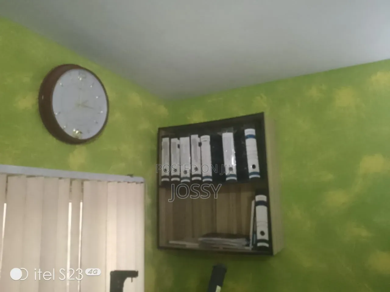 Modern Wall-Mounted Office Filing Cabinet / Document Shelf