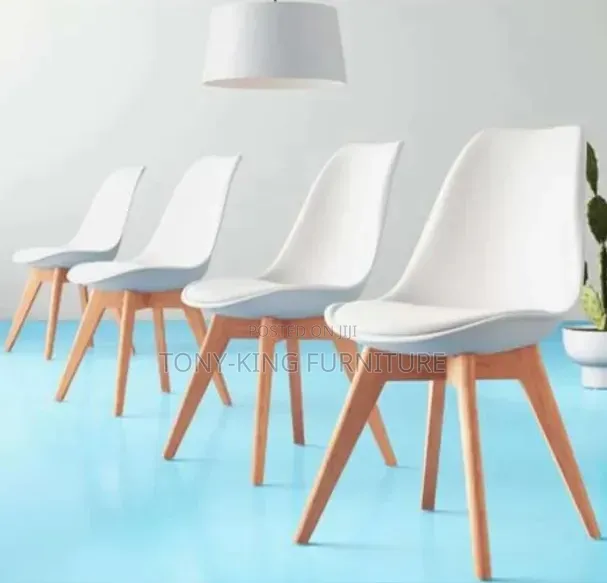 Imported Dining/ Restaurant Padded Chair With Strong Wooden Leg