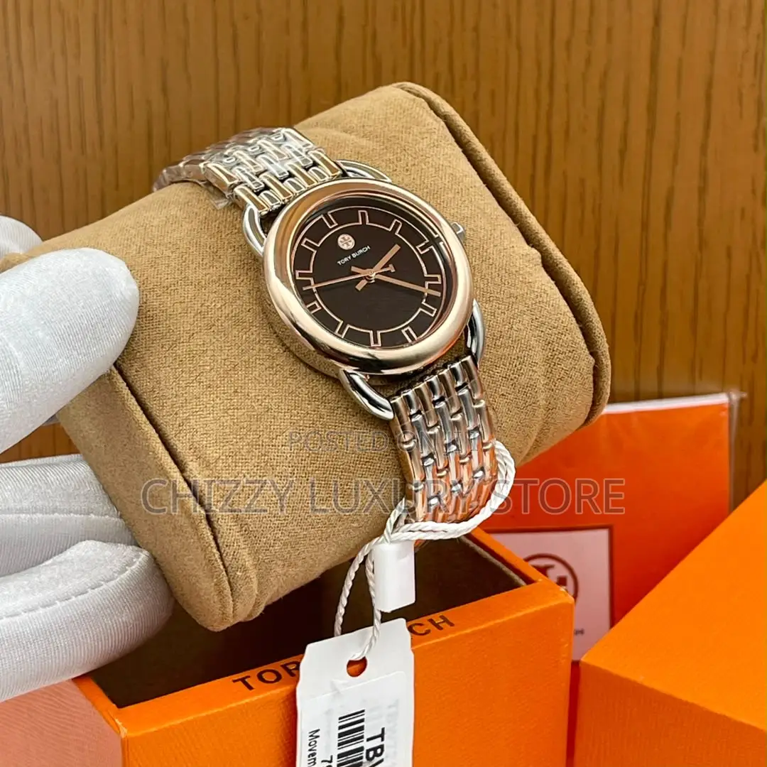Tory Burch Quality Luxury Men Chain Strap Wristwatch