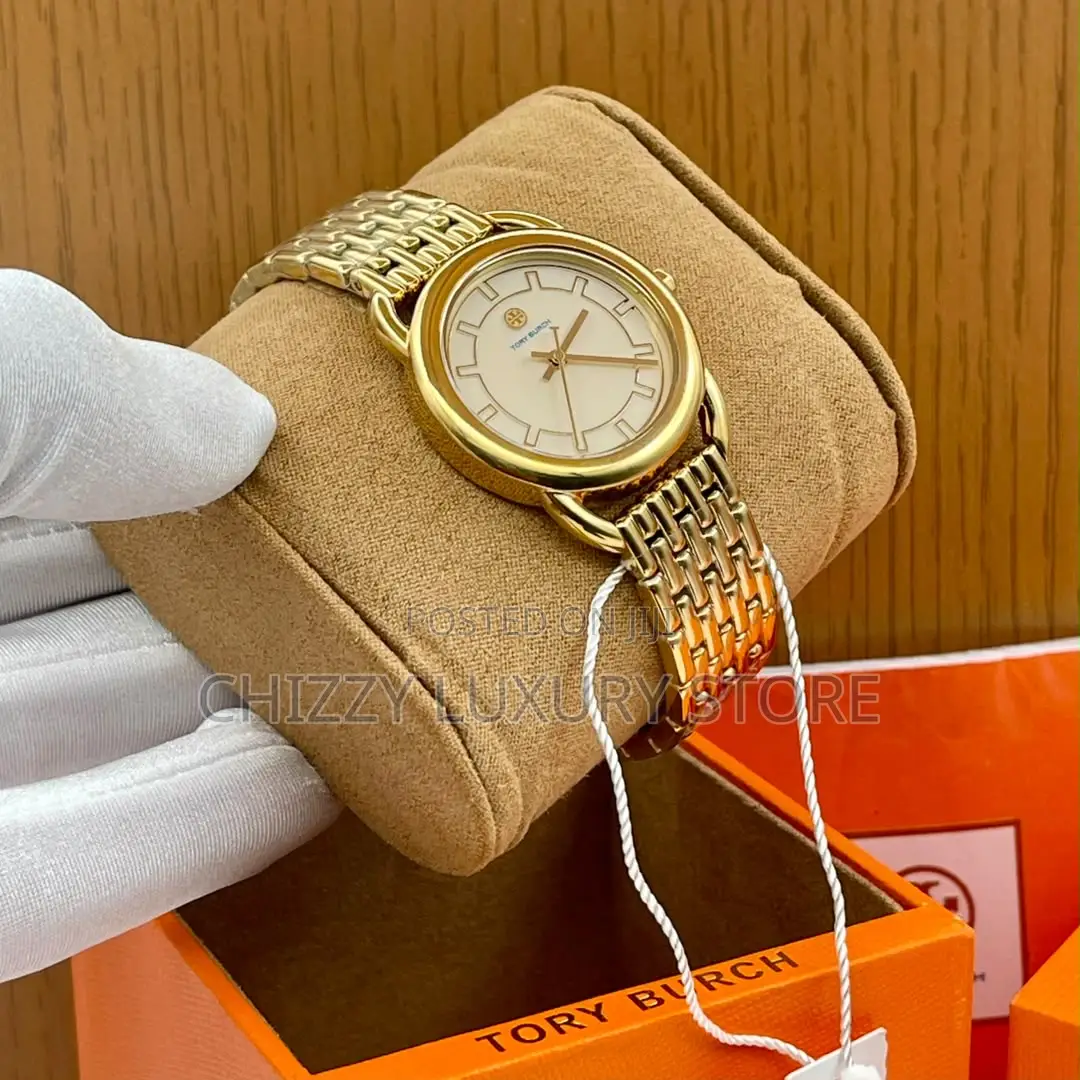 Tory Burch Quality Luxury Men Chain Strap Wristwatch