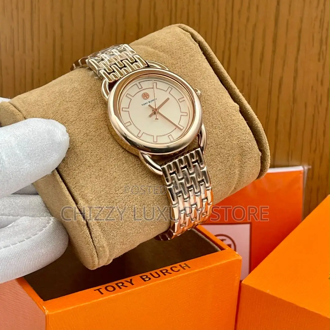 Tory Burch Quality Luxury Men Chain Strap Wristwatch