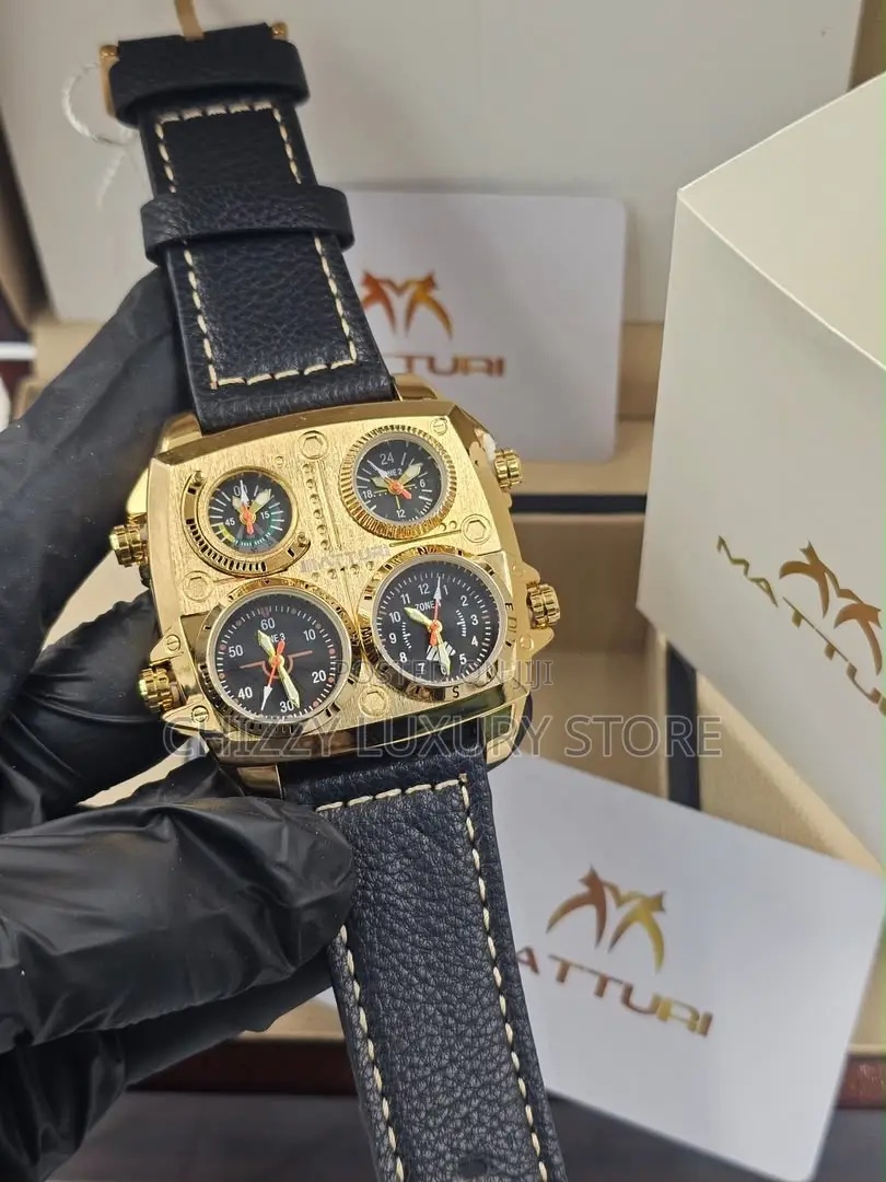 Matturi Quality Men Genuine Leather Wristwatch