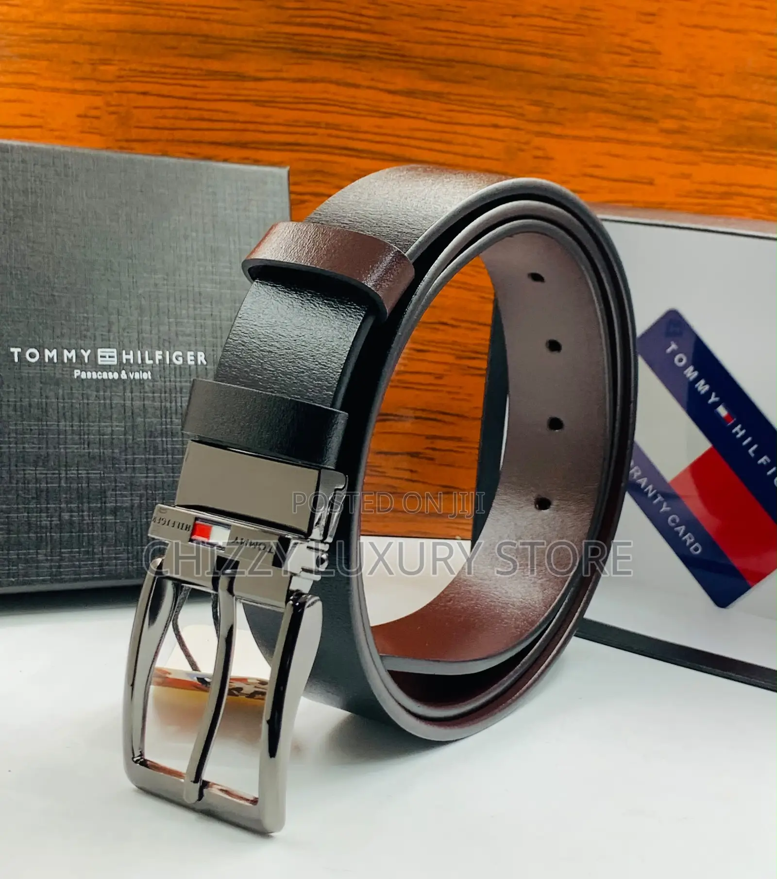 Tommy Hilfiger Quality Luxury Men Genuine Leather Belt