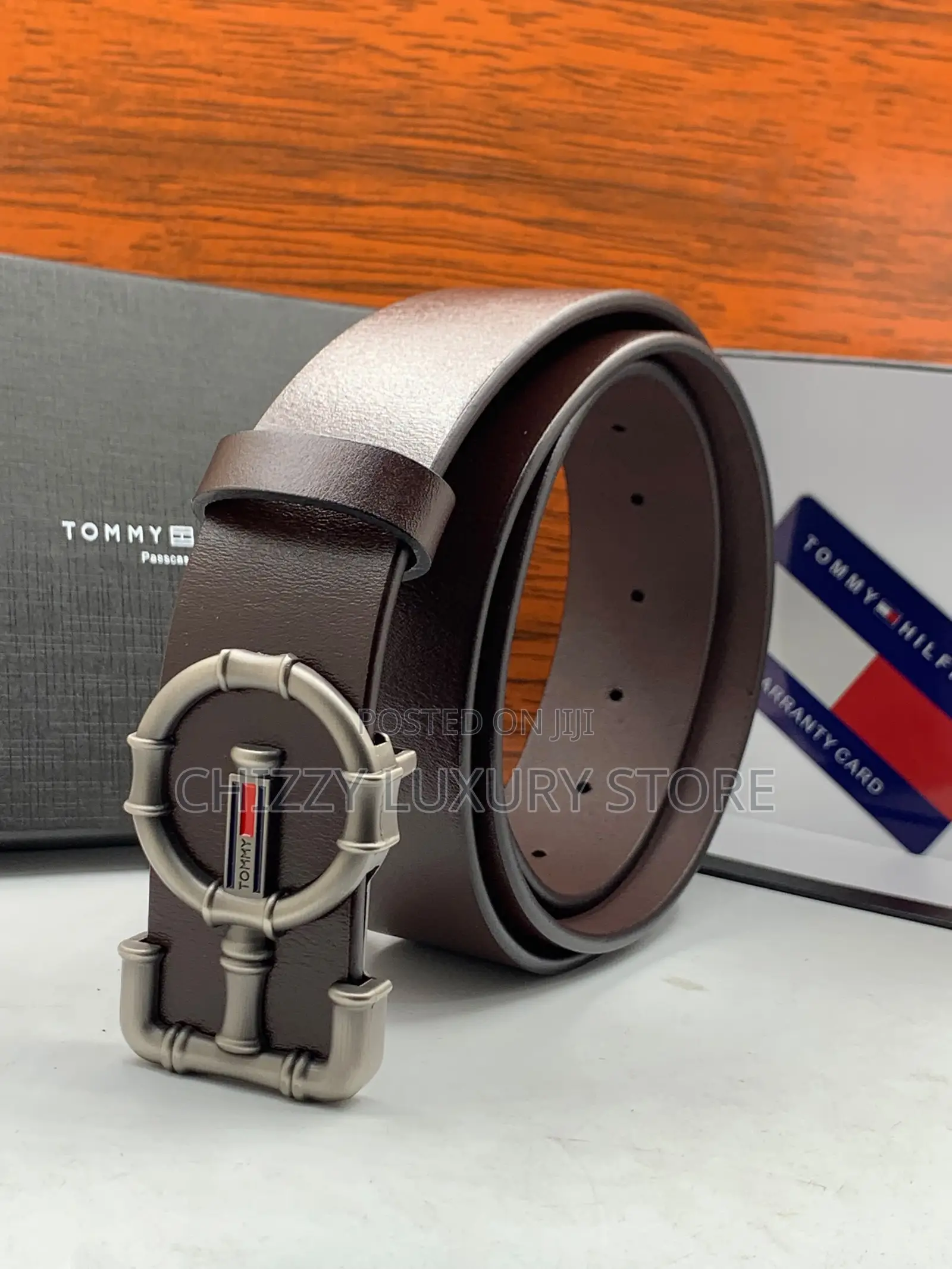 Tommy Hilfiger Quality Luxury Men Genuine Leather Belt