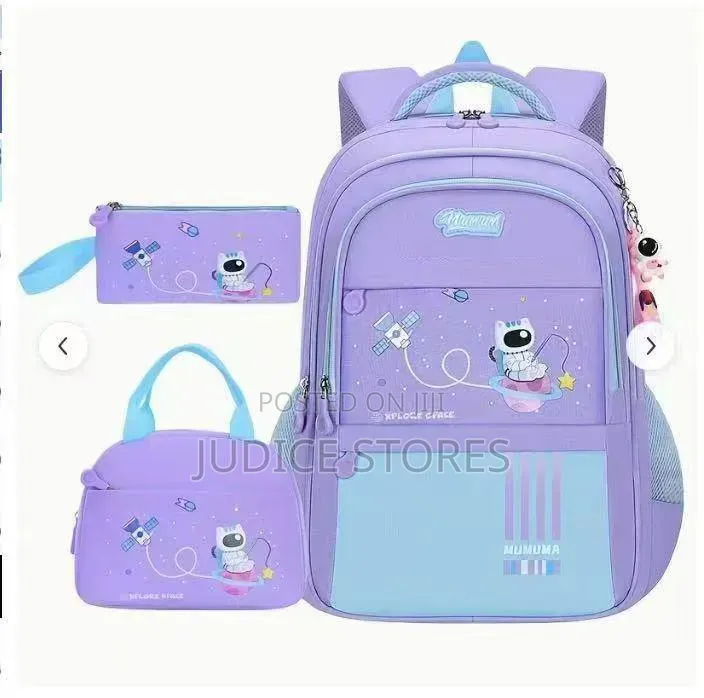 3 PCs/ Set School Backpack With Lunch Bag Pencil Bag