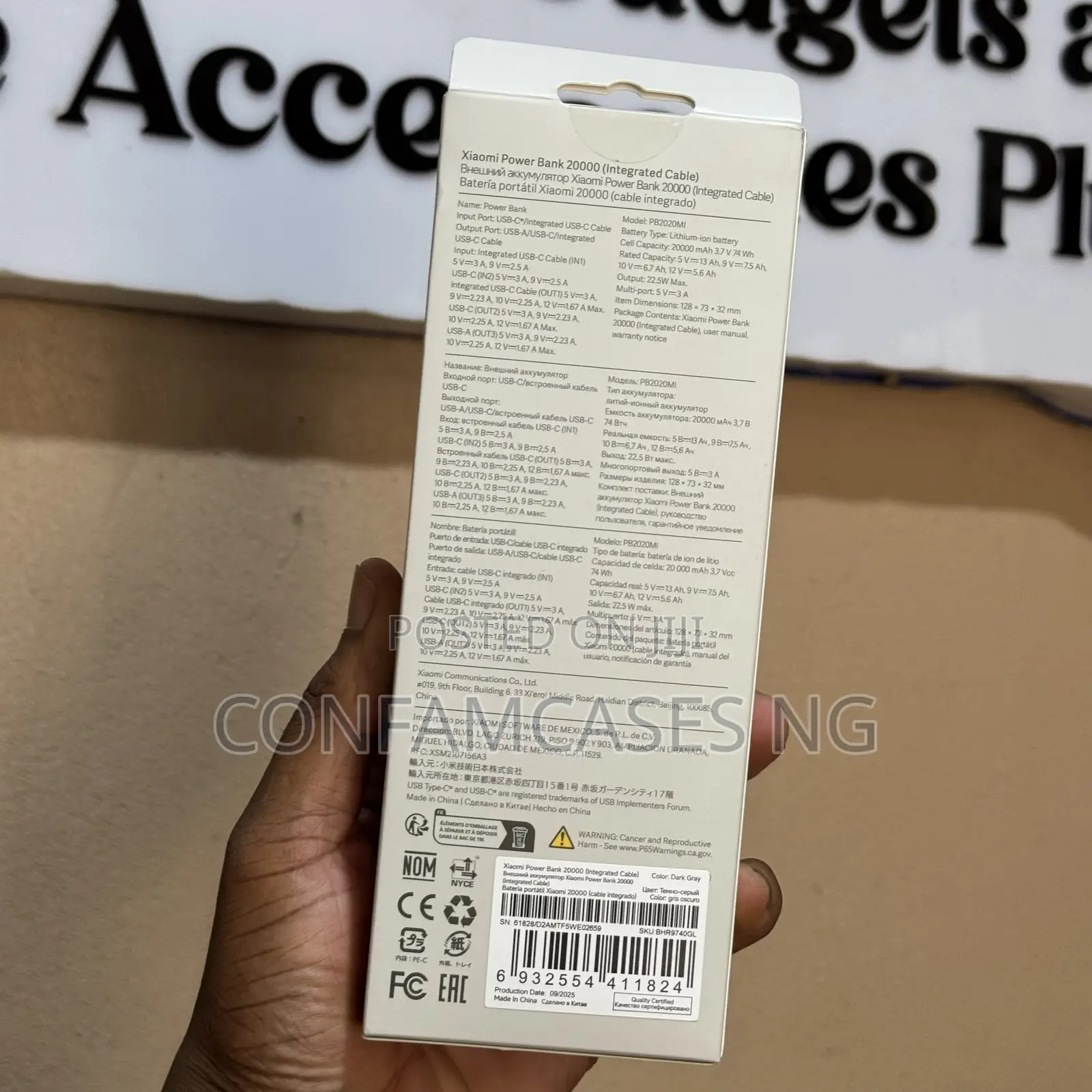 Xiaomi 20000mAh 22.5W Fast Charging Power Bank