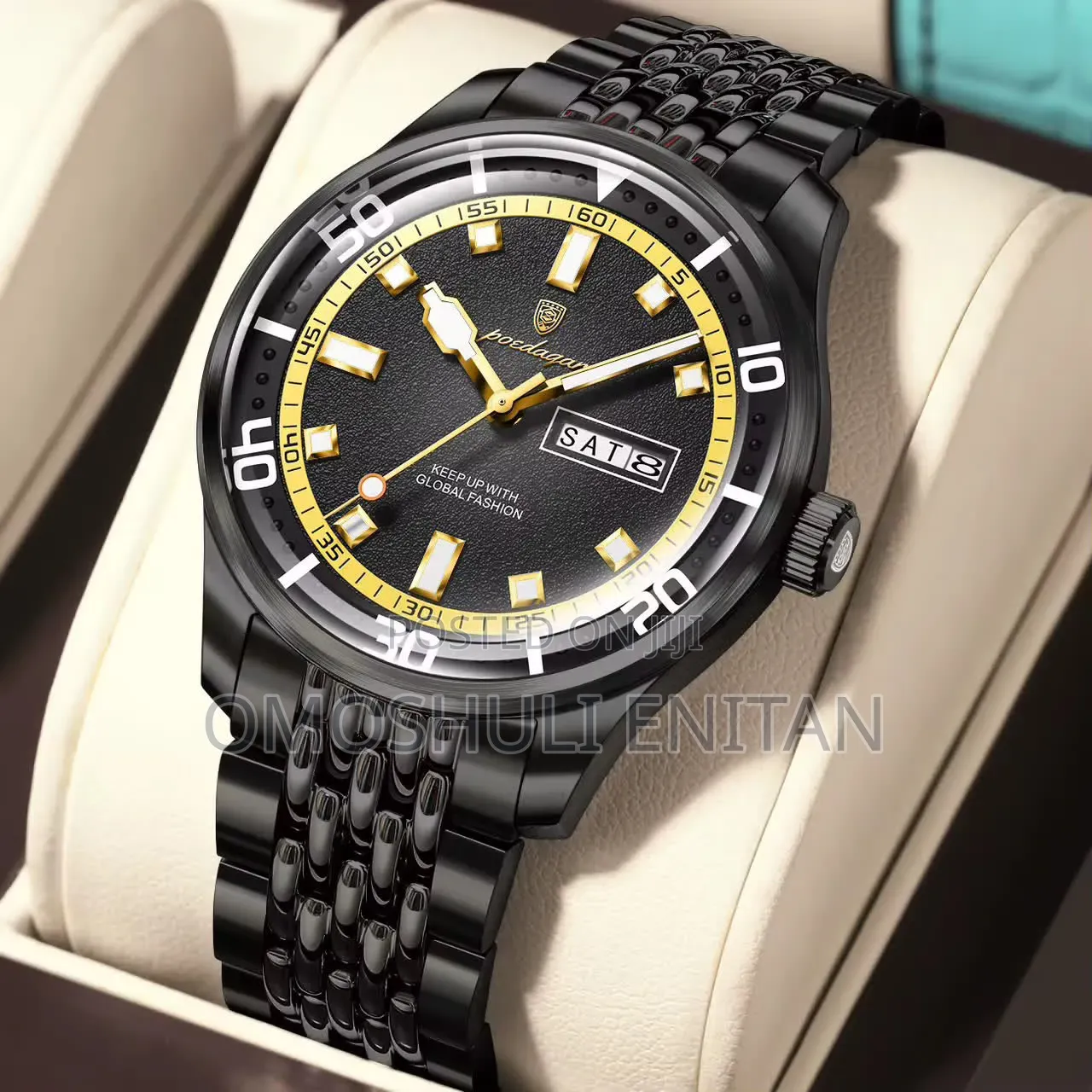 Poedagar Chain Waterproof Watch With Sapphire Glass