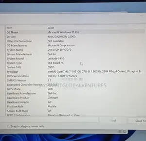 Laptop Dell Latitude 7410 32GB Intel Core i7 SSD 512GB