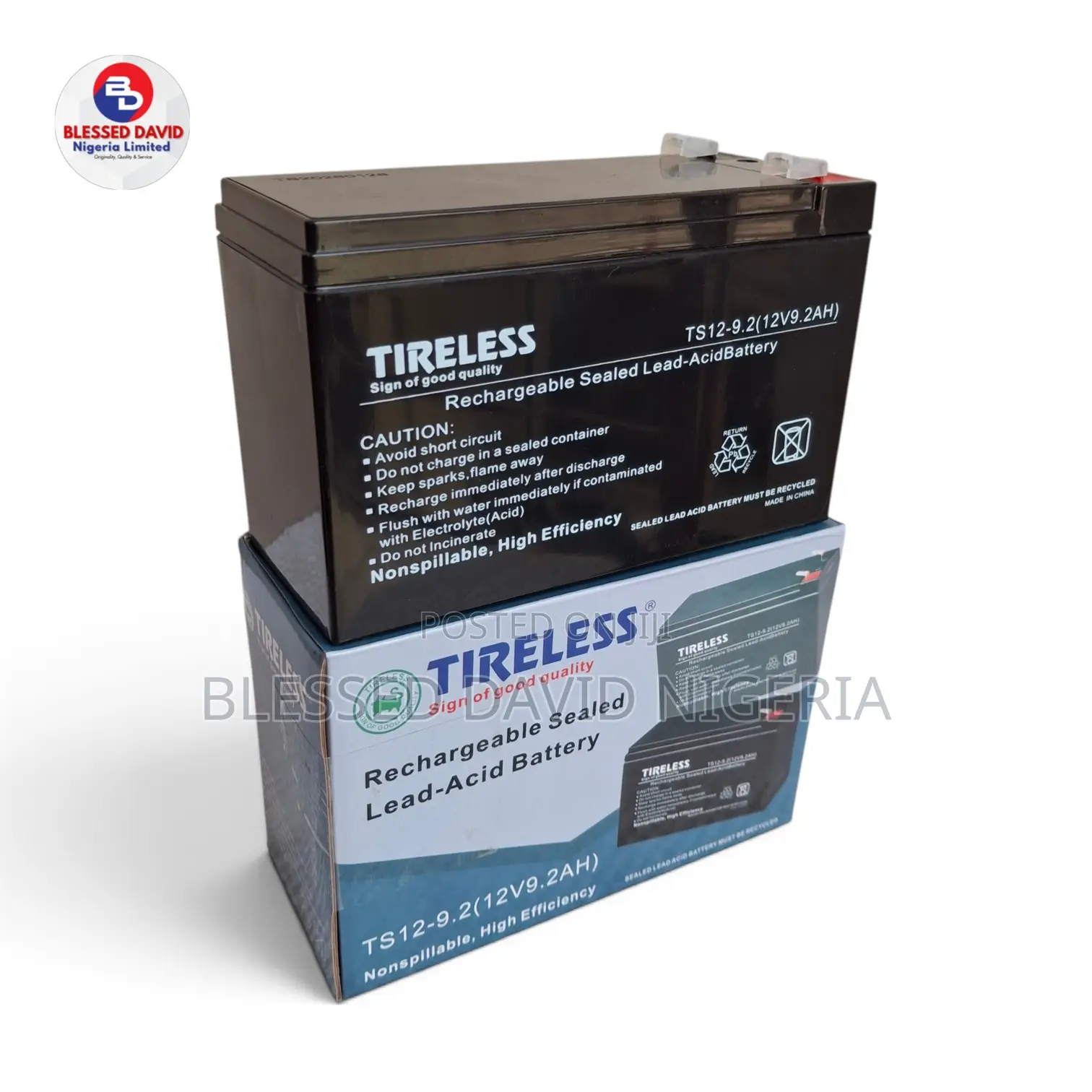 Tireless 12V 9.2Ah Replacement Battery