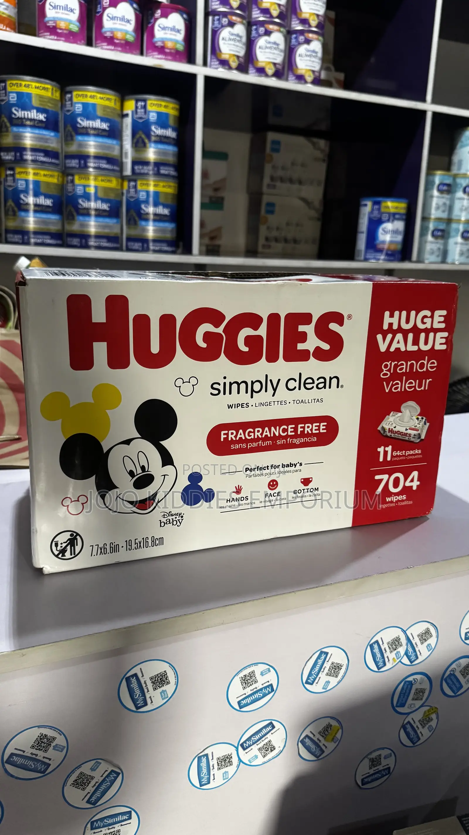 Huggies Simply Clean Wipes Frangrance Free