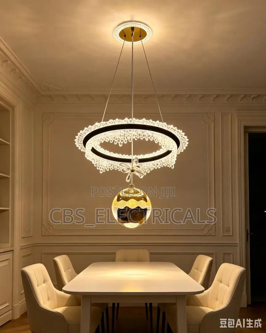 Led Modern Chandelier With Pendant