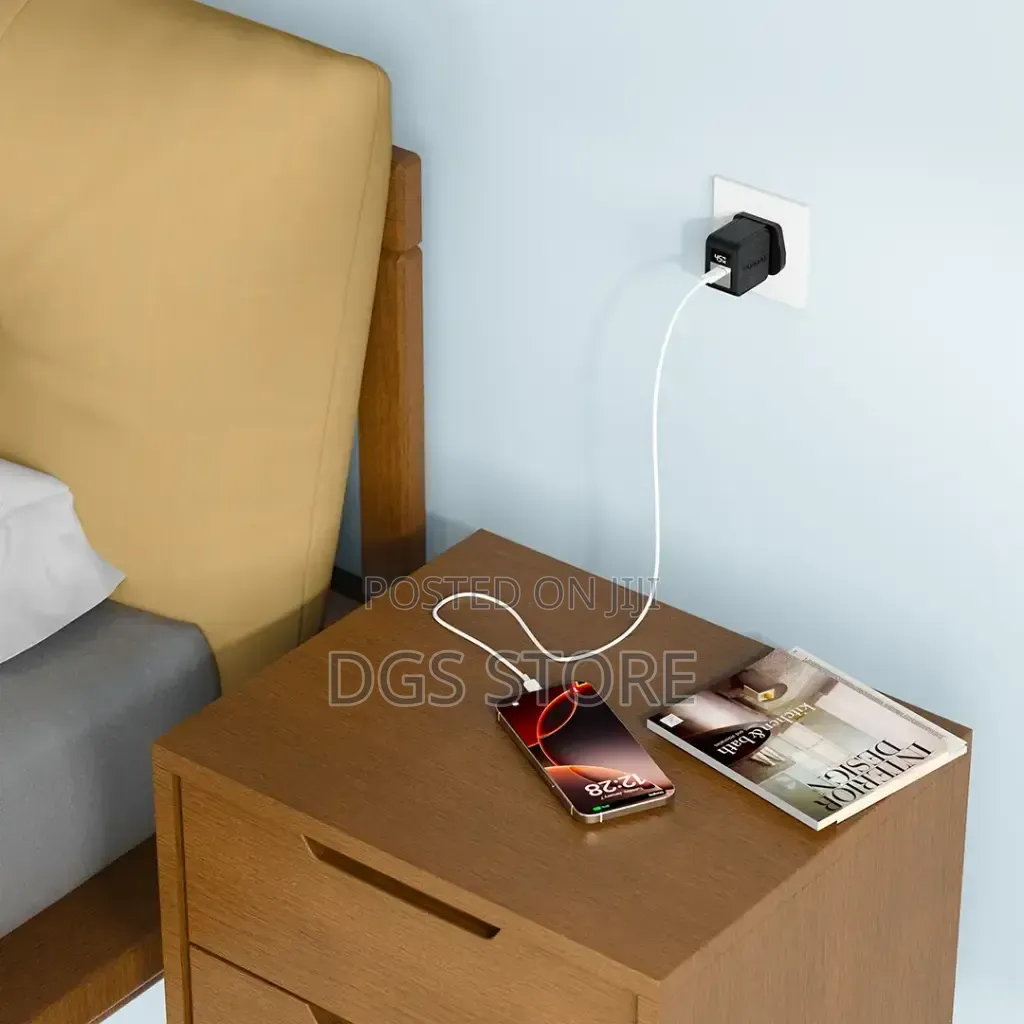 Porodo Quantum Gan 45w USB C Wall Charger With Digital Display