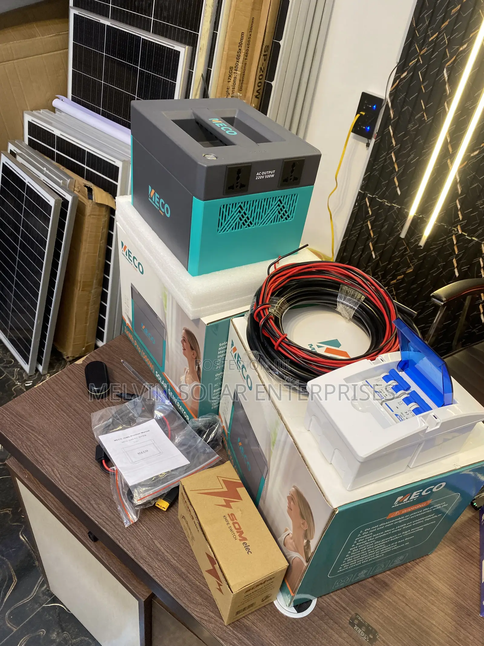 1KWH PRO 500watt MECO Solar Generator Available in Store Now Dm