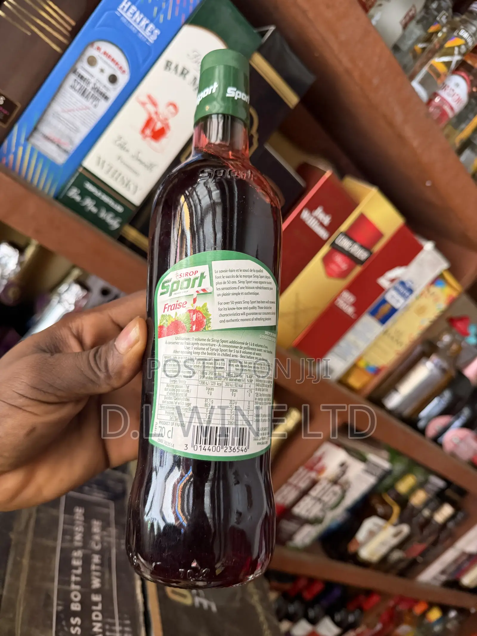 SIROP Sport Grenadine Non Alcoholic Cartoon of 12 Bottles