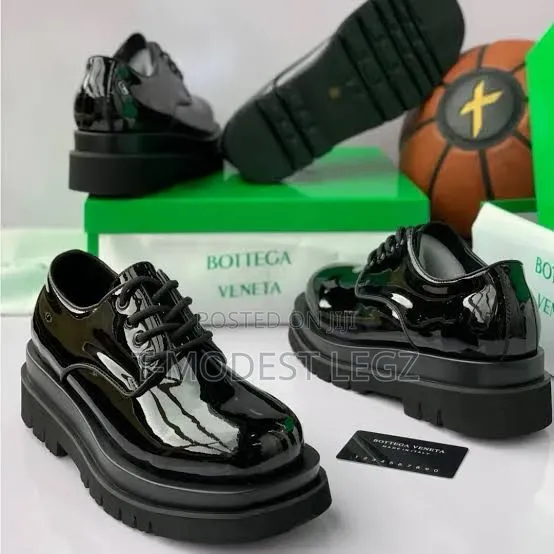 Luxury Bottega Veneta Glossy Double Sole Loafers