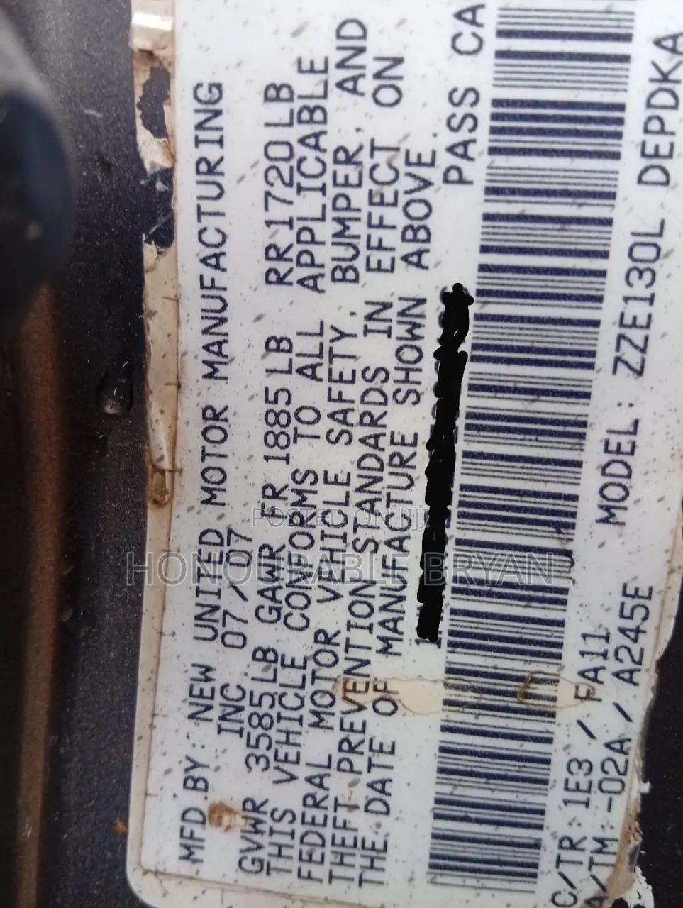 Toyota Corolla 2008 Gray