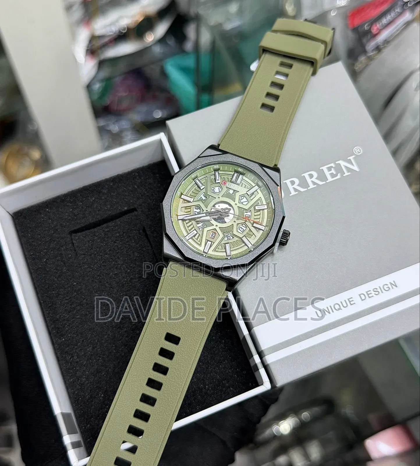 Curren Skeleton Sport Engine, Waterproof, Sapphire Glass Wristwatch