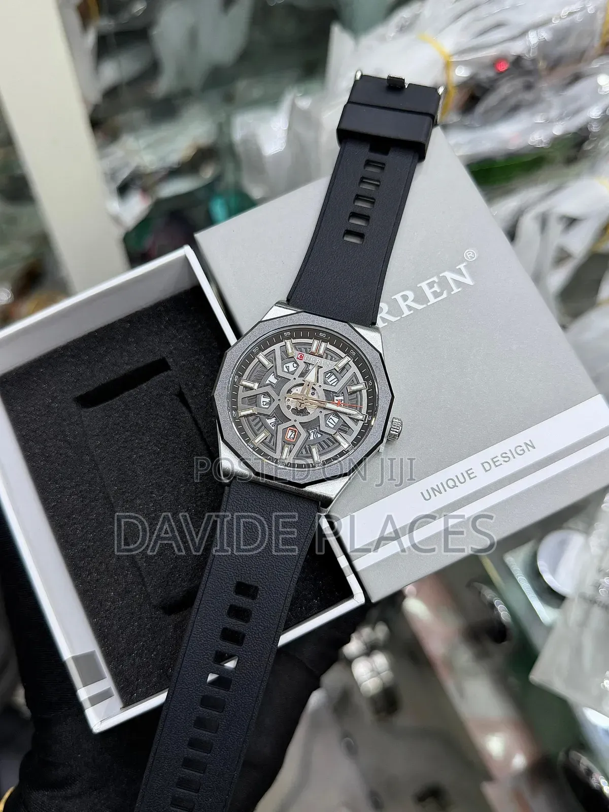 Curren Skeleton Sport Engine, Waterproof, Sapphire Glass Wristwatch