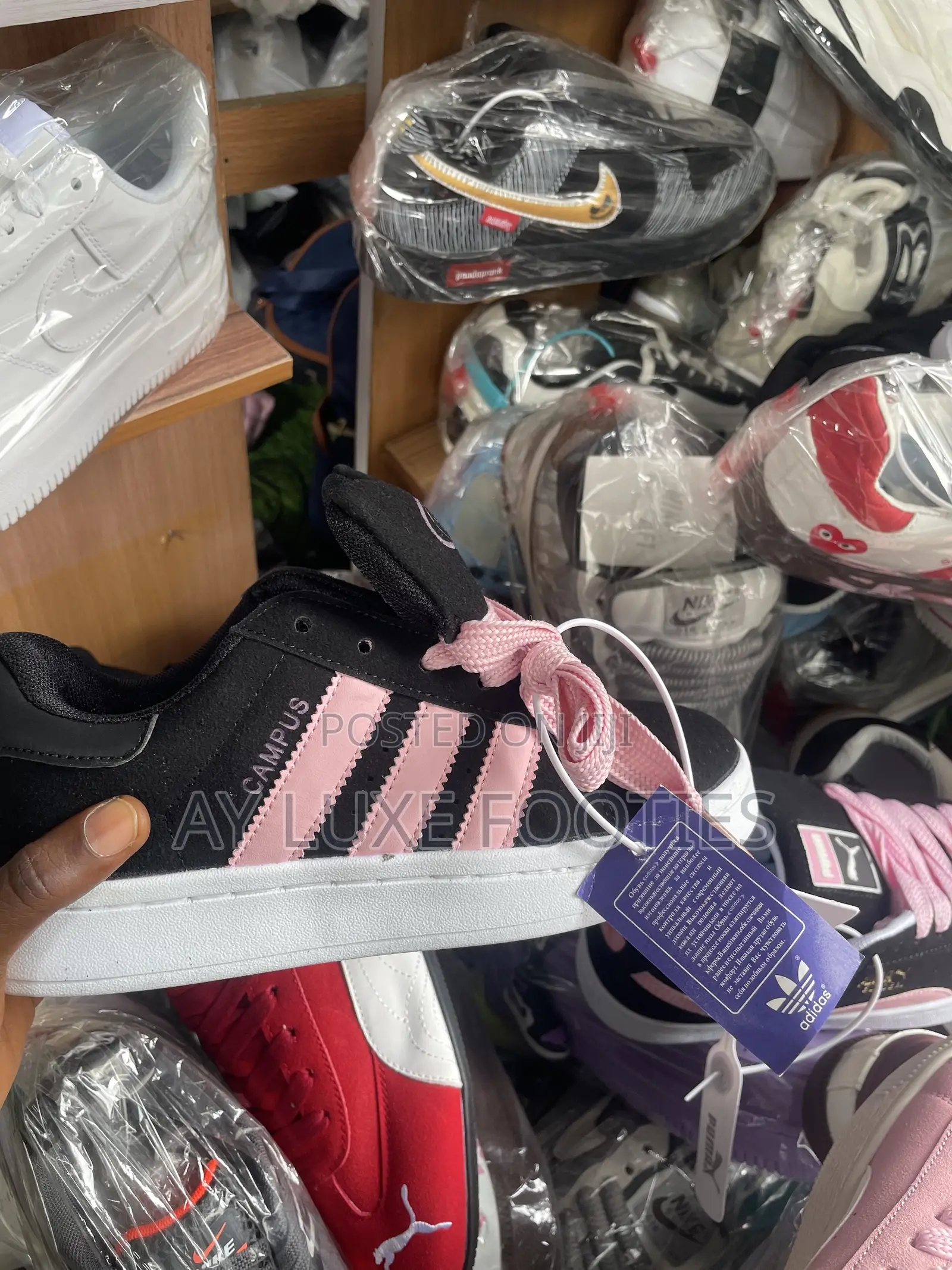 Black Adidas Campus
