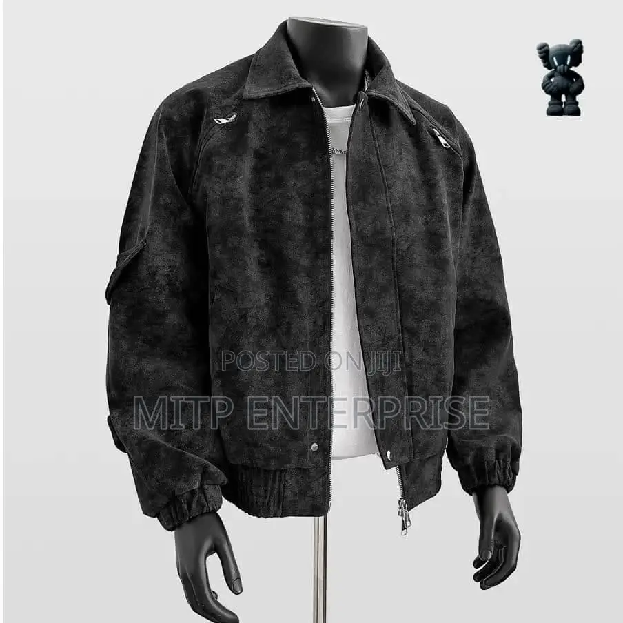 Men’s Premium Suede Bomber Jacket