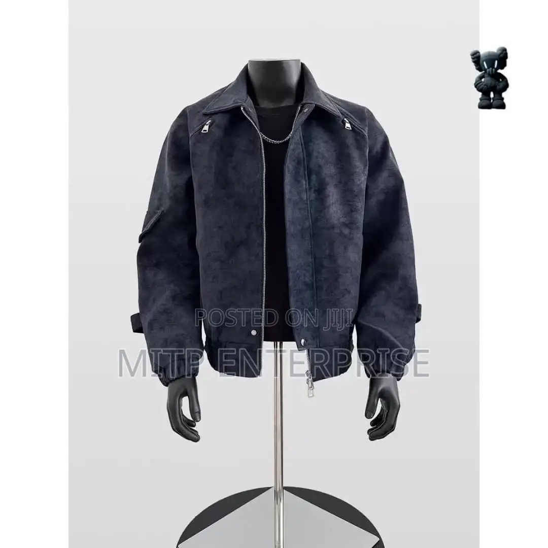 Men’s Premium Suede Bomber Jacket