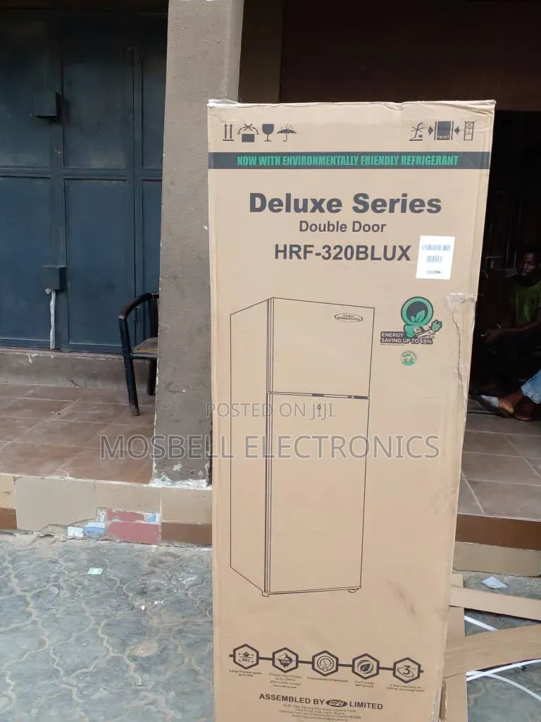 New HRF 320 Blux Haier Thermocool Double Door Fridge 320 L