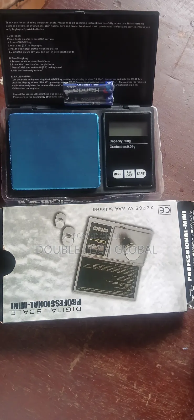 Pocket Digital Mini Scale 500'grm
