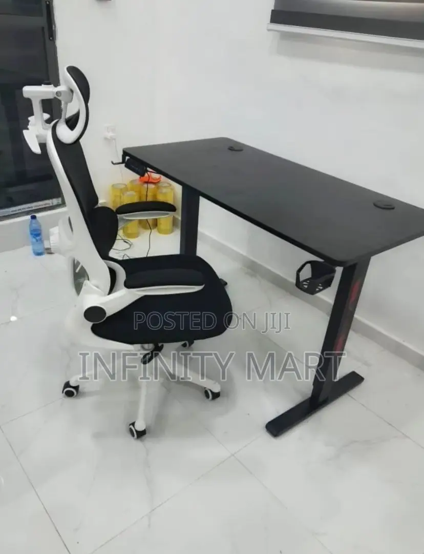 Ergonomic Chair and Working Desk.