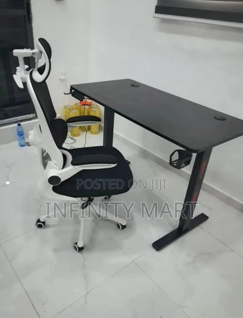 Ergonomic Chair and Working Desk.