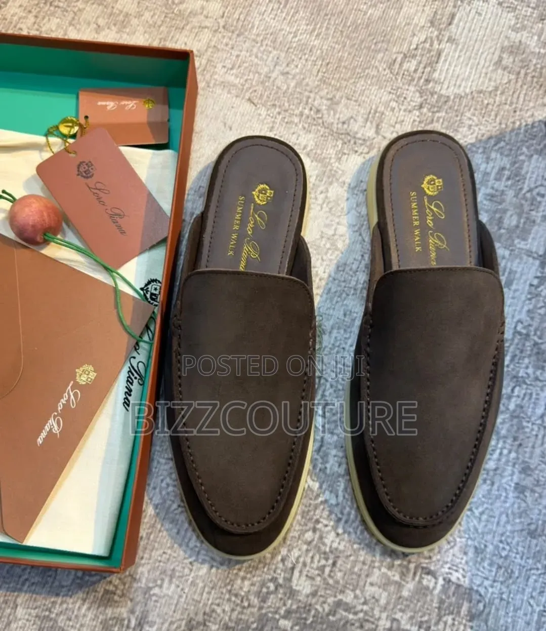 Original Loro Piana Men's Half Shoes 100% Authentic Guaranteed