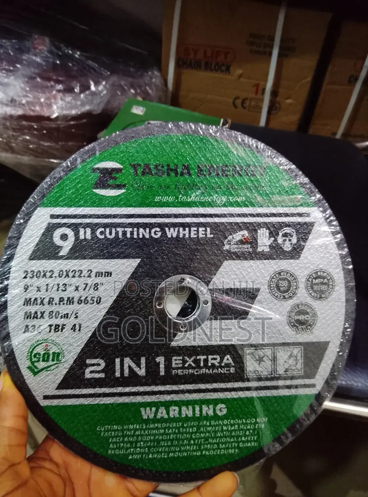 Tasha Energy Cutting Wheel 9"