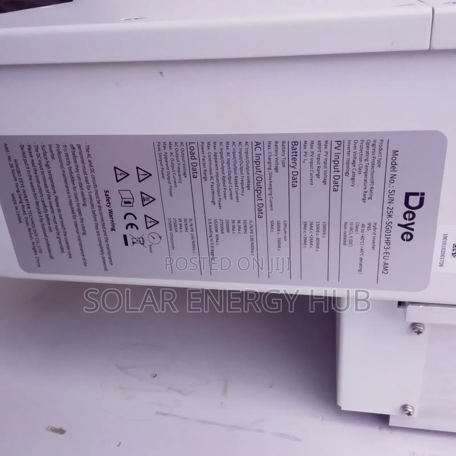 25kva/48v Deye Hybrid Inverter