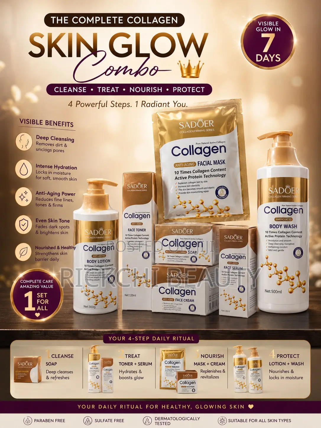 Sadoer Collagen Firming 7 Piece Set