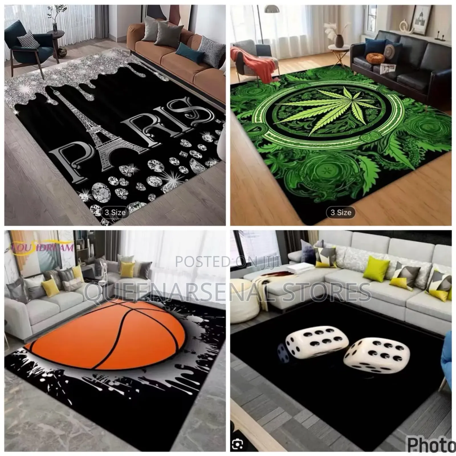 Premium Quality Center Rug 5ft - 7ft