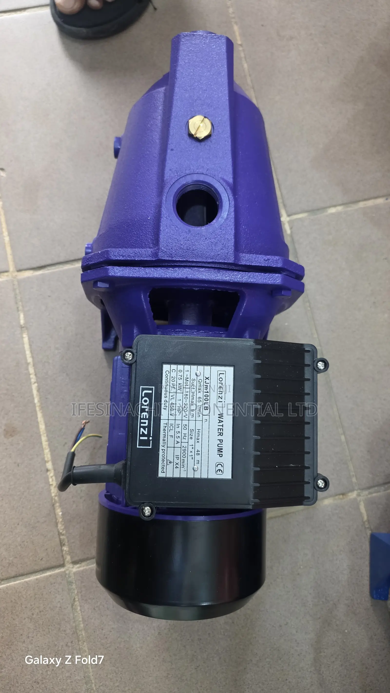 1hp Lorezi Surface Self Priming Pump